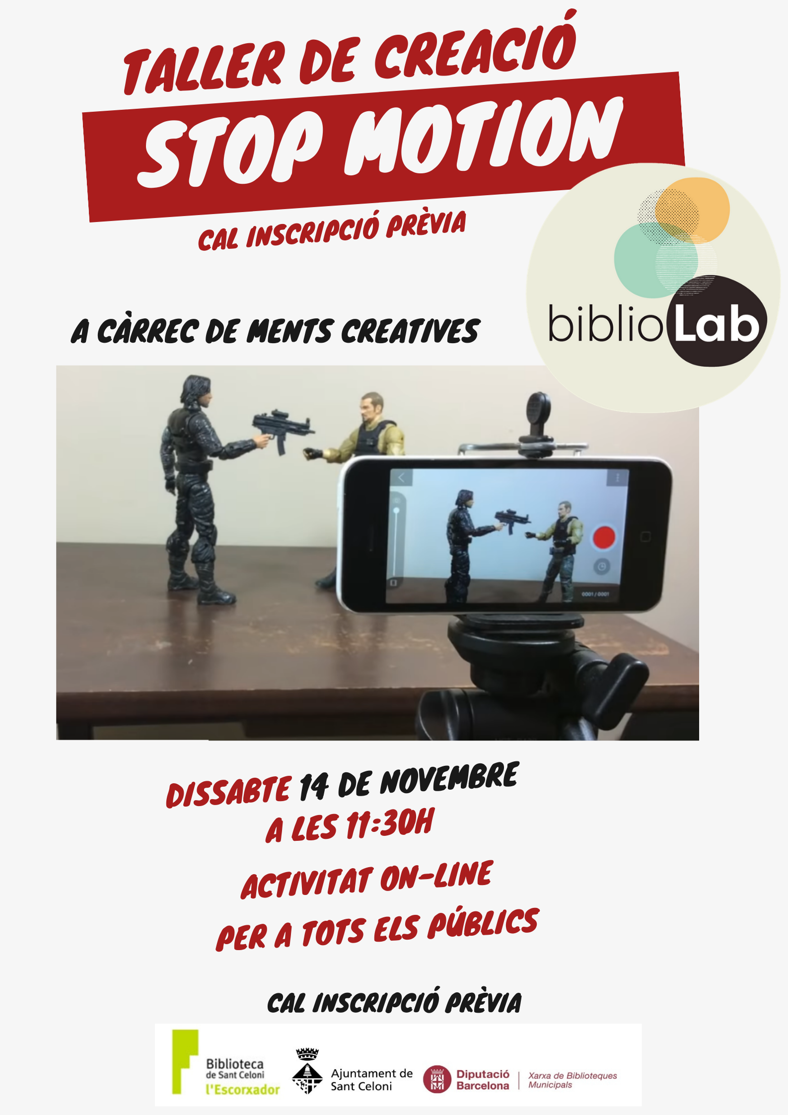 Bibliolab. Taller de creació Stop Motion.