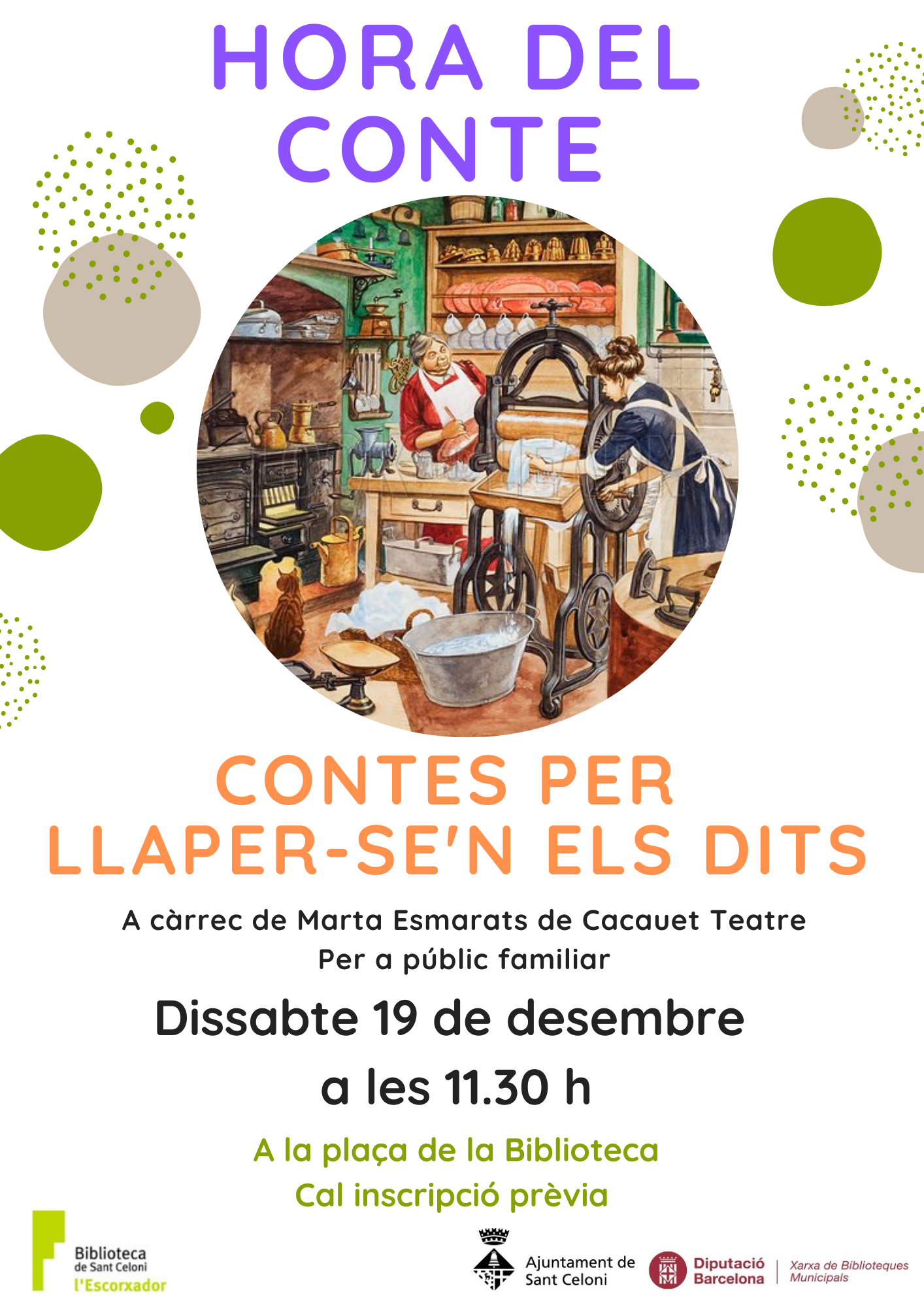 Hora del conte: Contes per llepar-se'n els dits