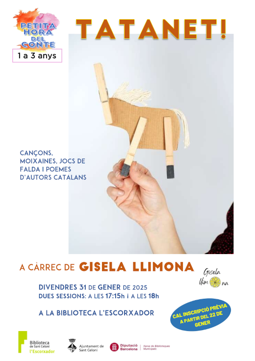 Contes per a menuts: Tatanet!, amb Gisela Llimona