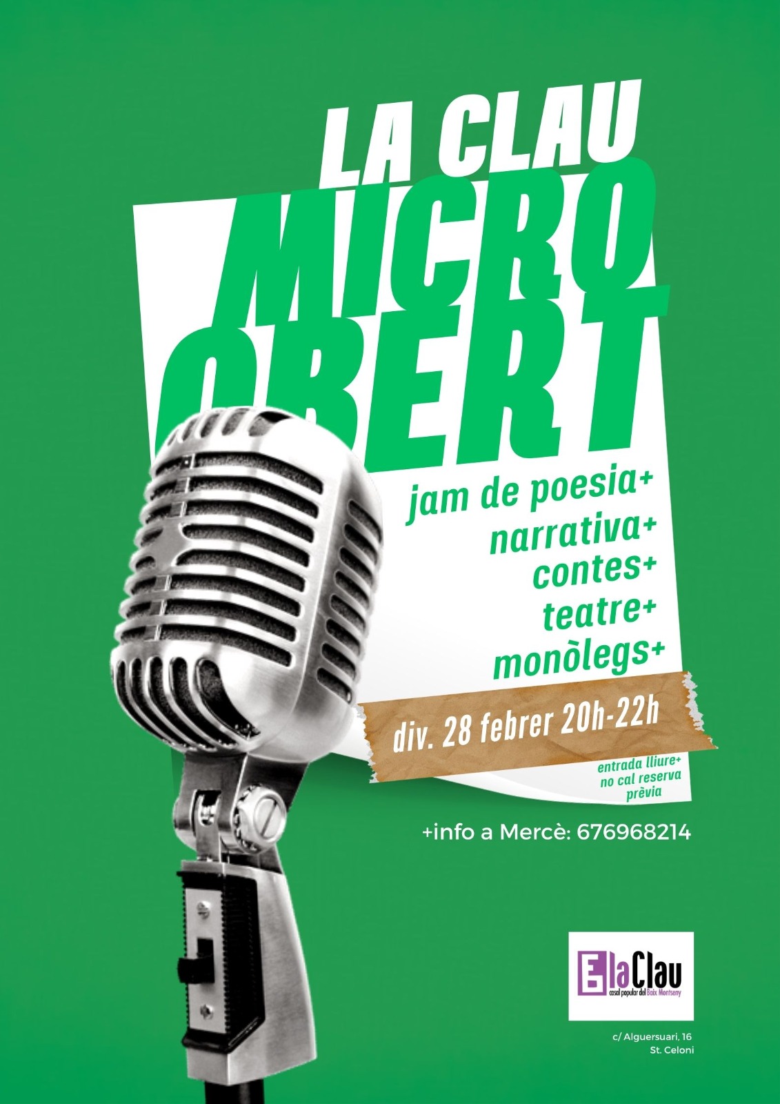 2a edició de Micro Obert Literari a La Clau