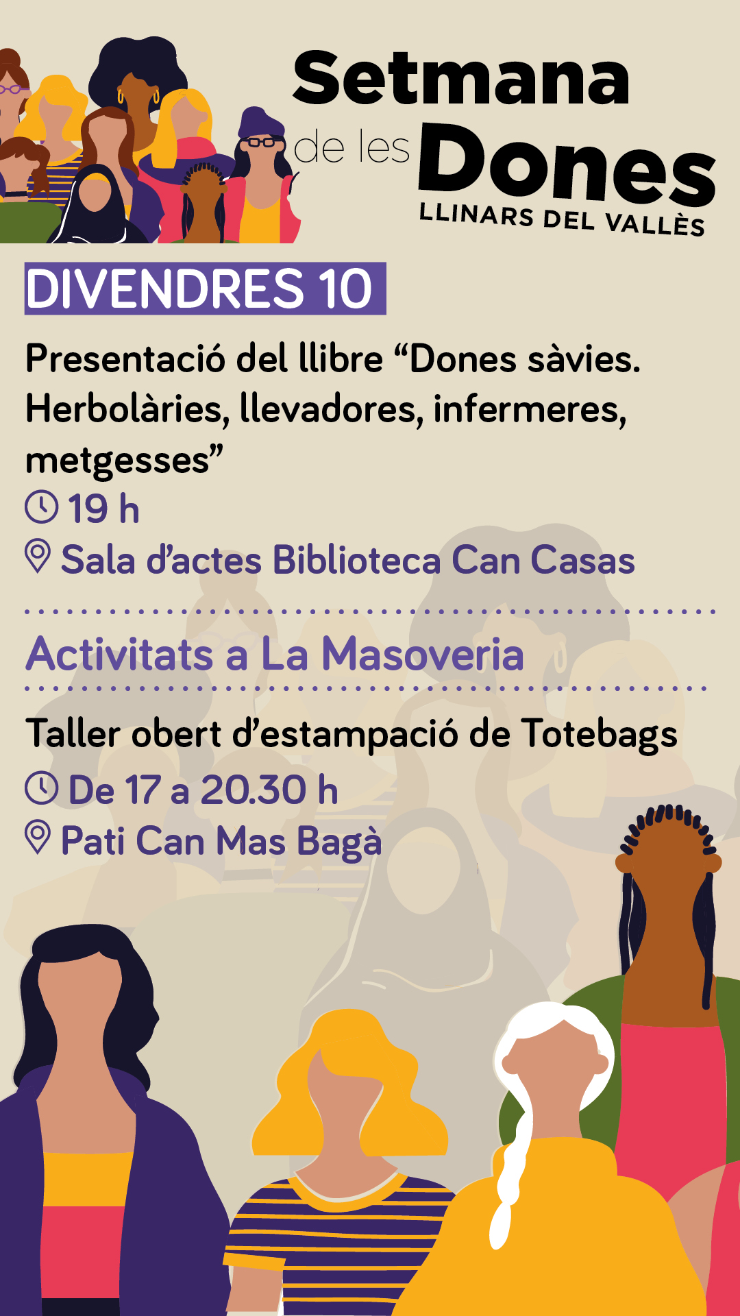 Taller obert d'estampació de totebags