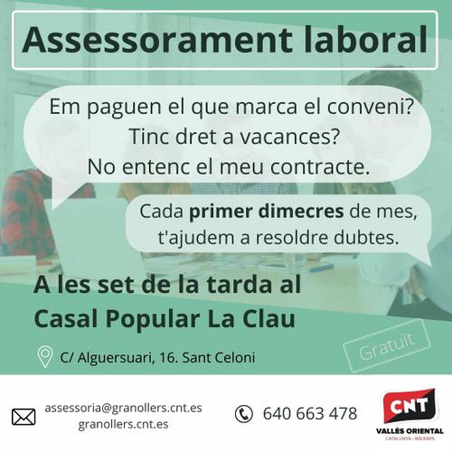 Assessorament laboral gratuït