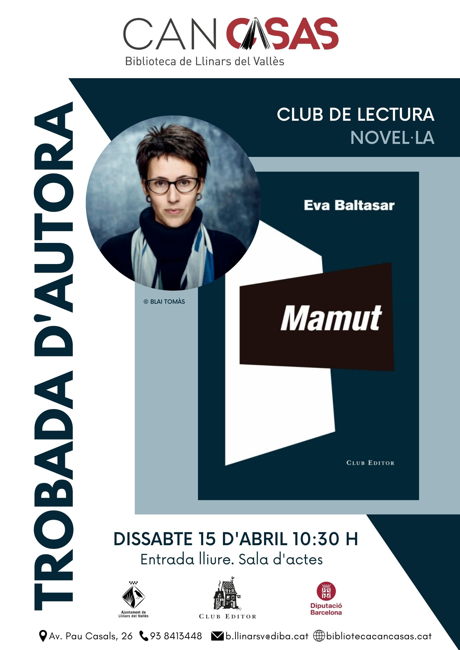 Trobada d'autora: Club de lectura de novel·la