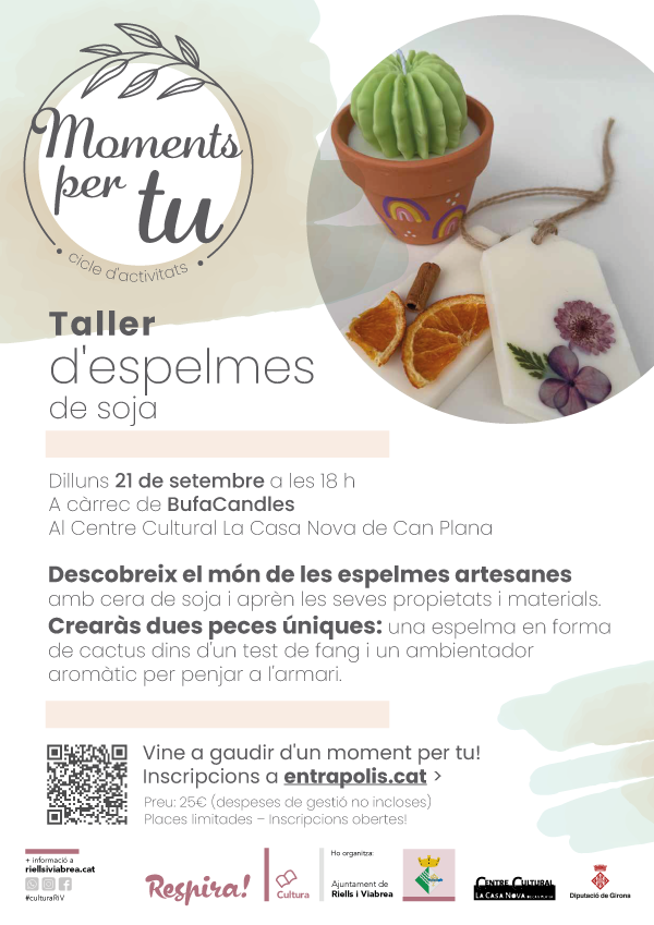 Taller d’espelmes de soja