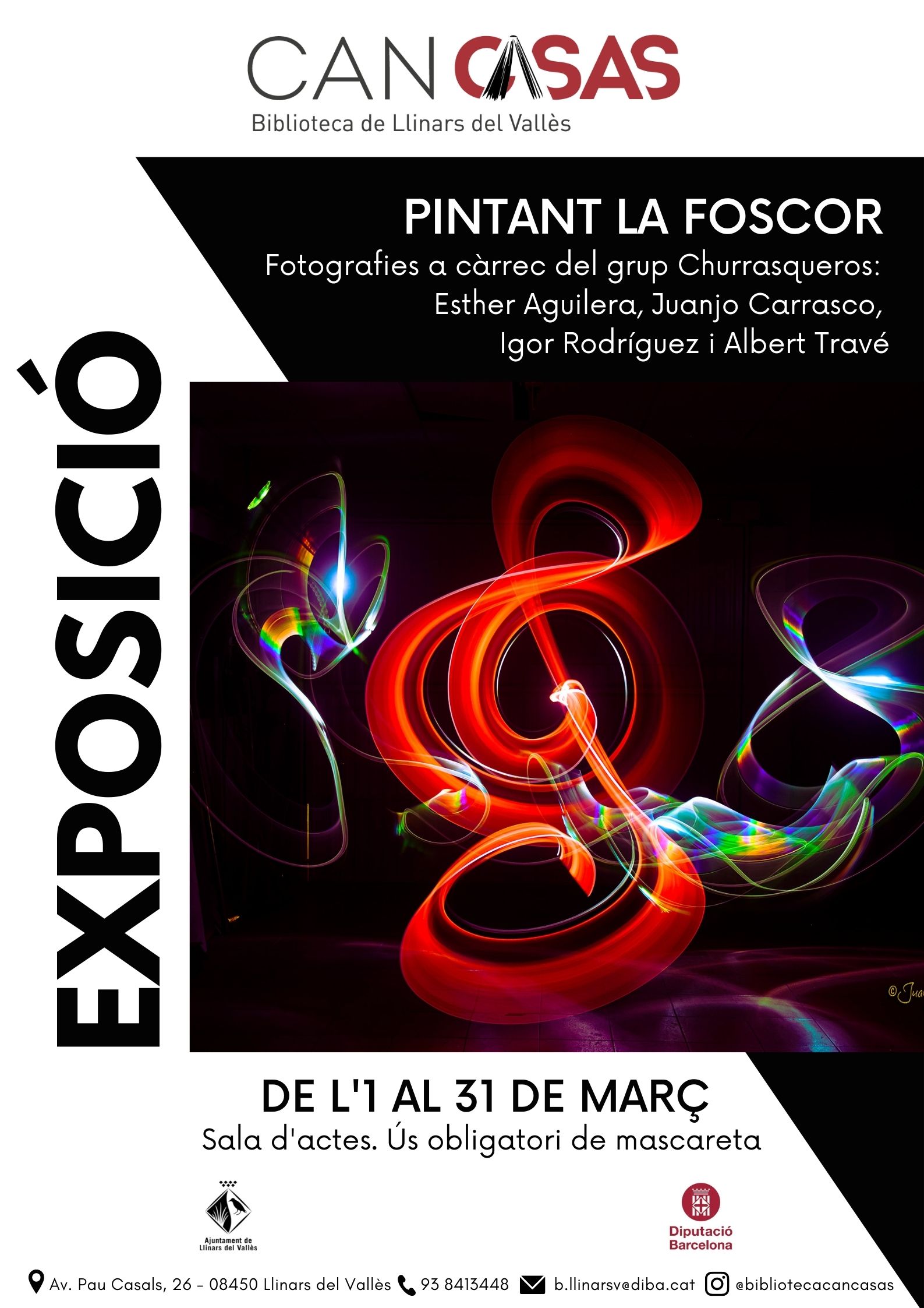 Exposició a la Biblioteca "Pintant la foscor"