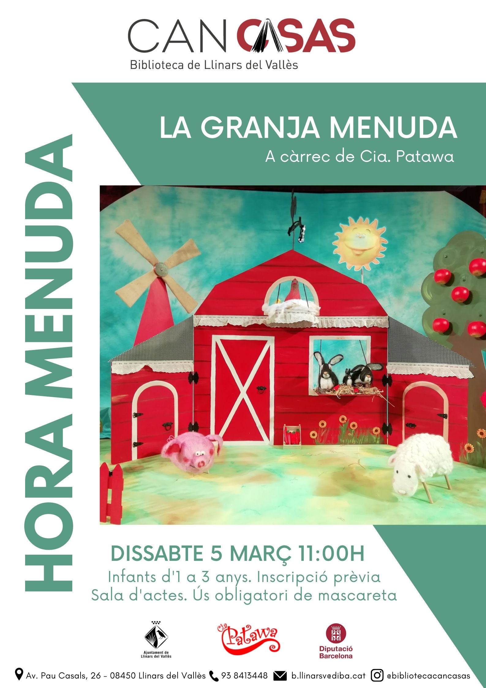 Hora menuda a la Biblioteca "La granja menuda"