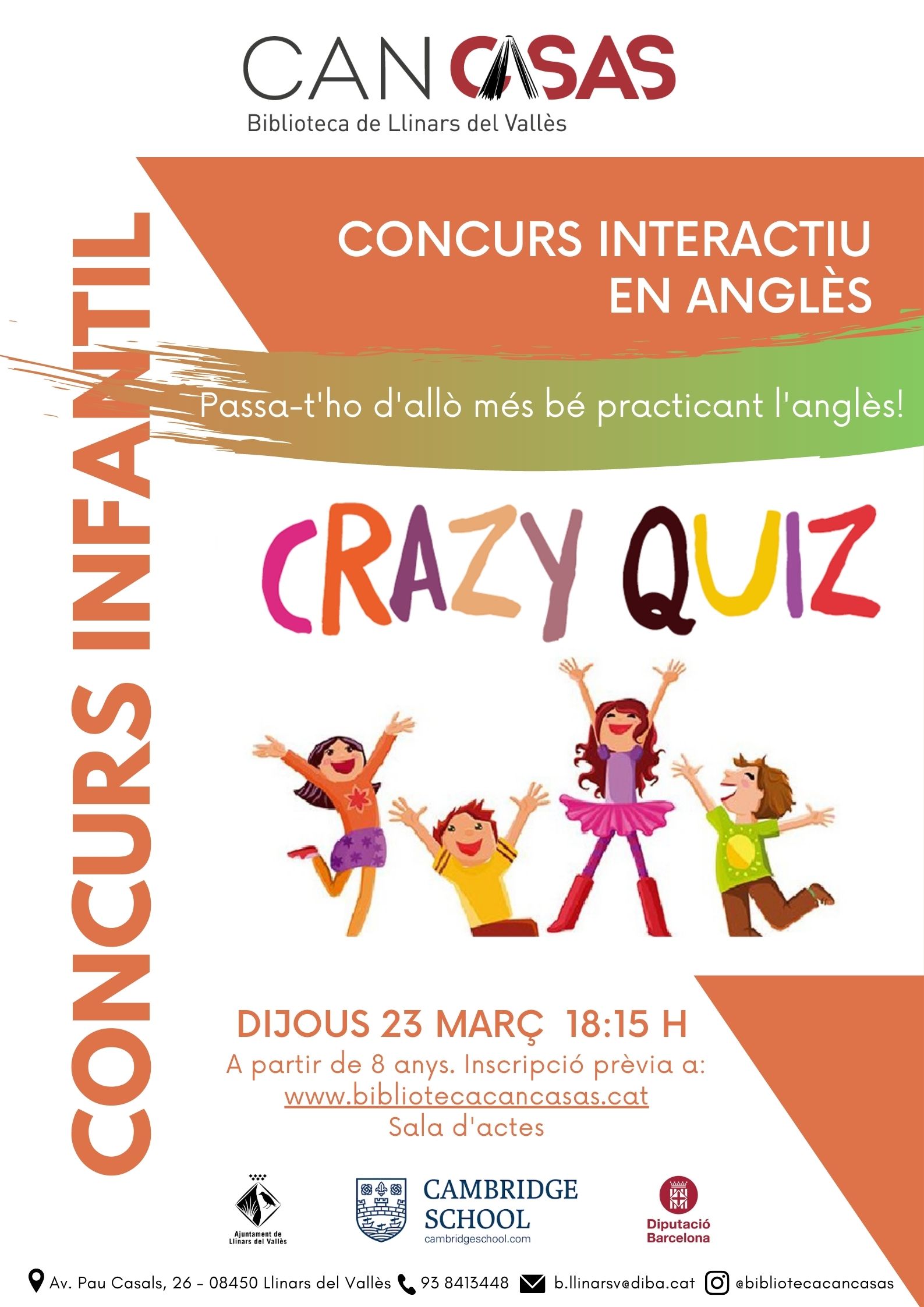 Concurs infantil interactiu en anglès Crazy Quid