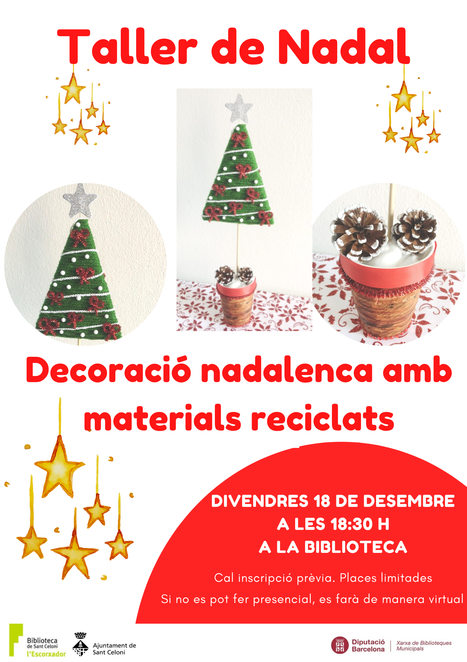 Taller de decoració nadalenca (activitat virtual)
