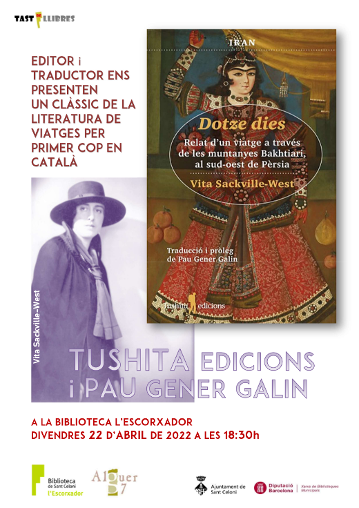 Presentació del llibre Dotze dies (Viatge a Iran) amb l'editor, Enric Soler i el traductor, Pau Gener