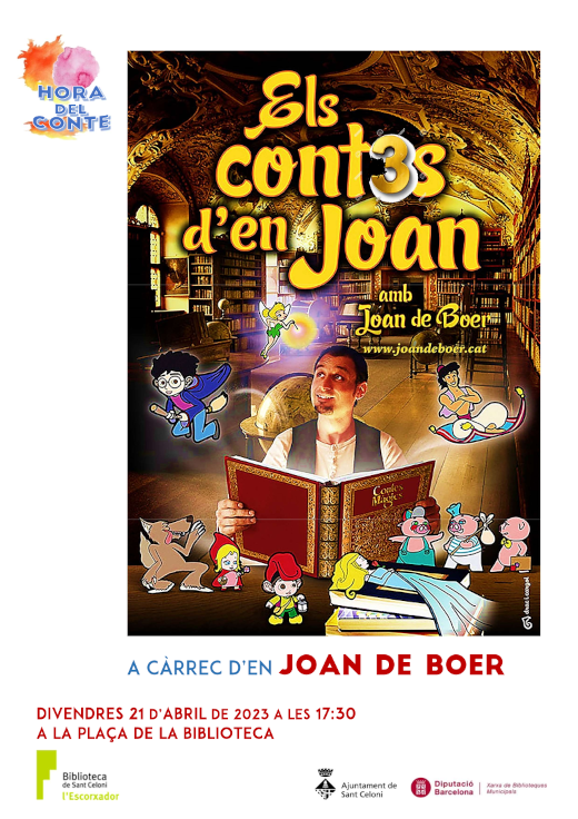 Hora del conte: Els cont3s d'en Joan, amb Joan de Boer
