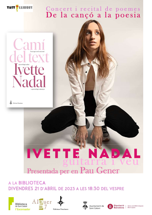 Concert i recital de poemes De la cançó a la poesia, a càrrec d'Ivette Nadal