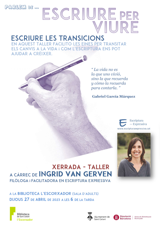 Parlem de... Escriure per viure, amb Ingrid van Gerven