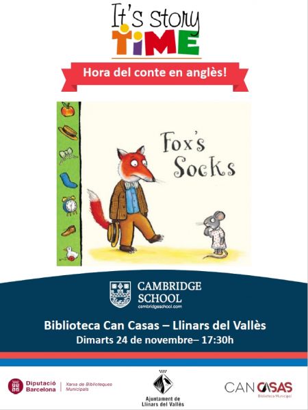 Hora del conte en anglès a la Biblioteca Can Casas