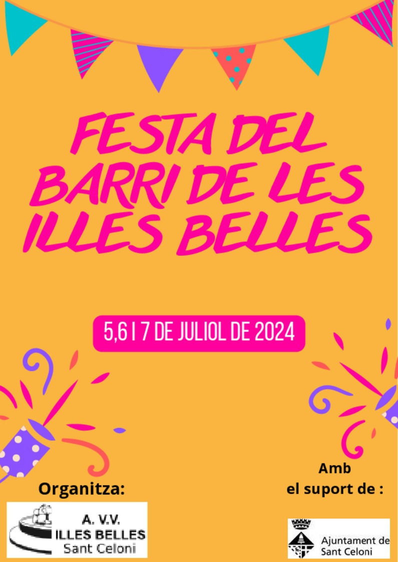 Festa del barri de les Illes Belles: sopar de carmanyola, Espurnes del Montseny i DJ