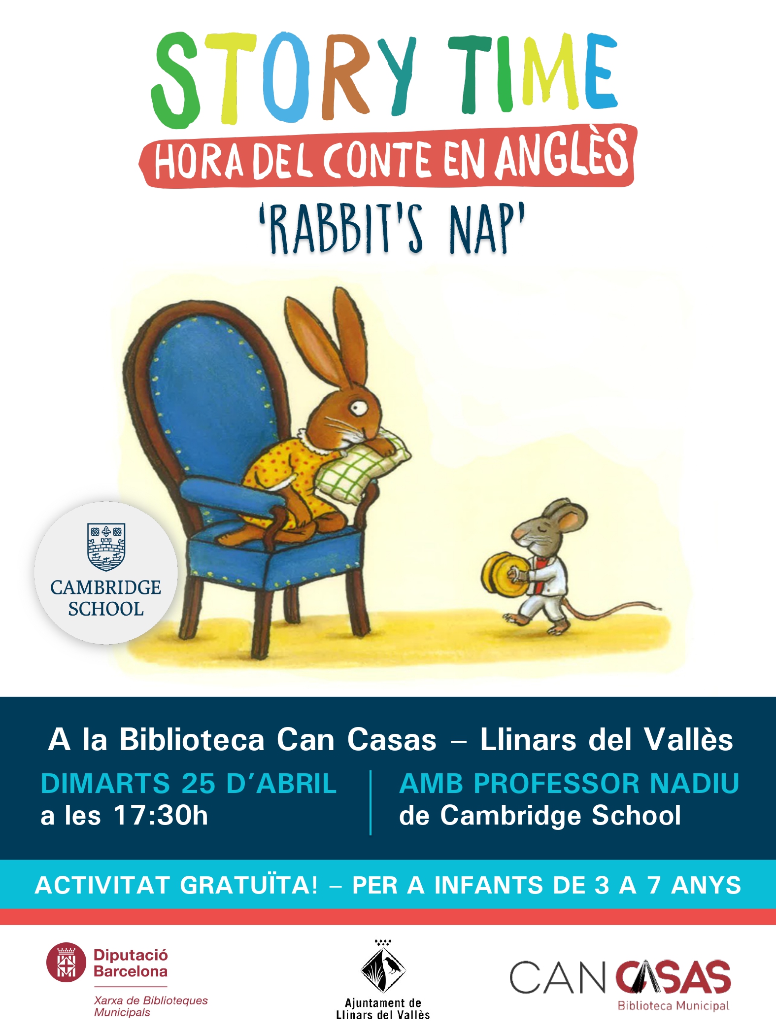 Hora del conte en anglès: "Rabbit's Nap"
