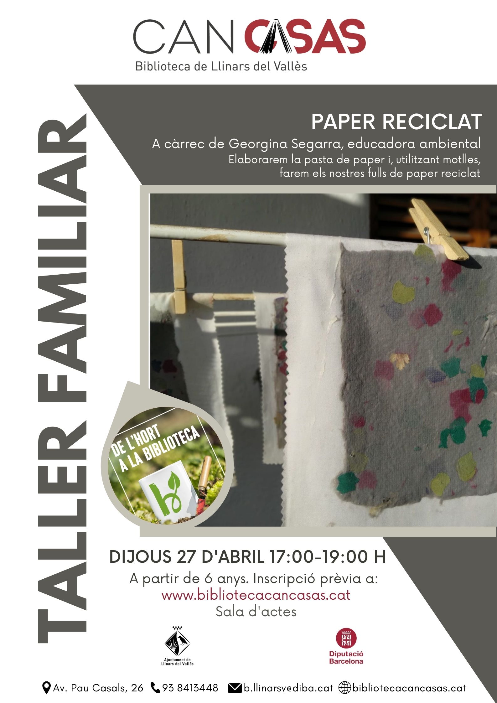 Taller familiar: Paper reciclat