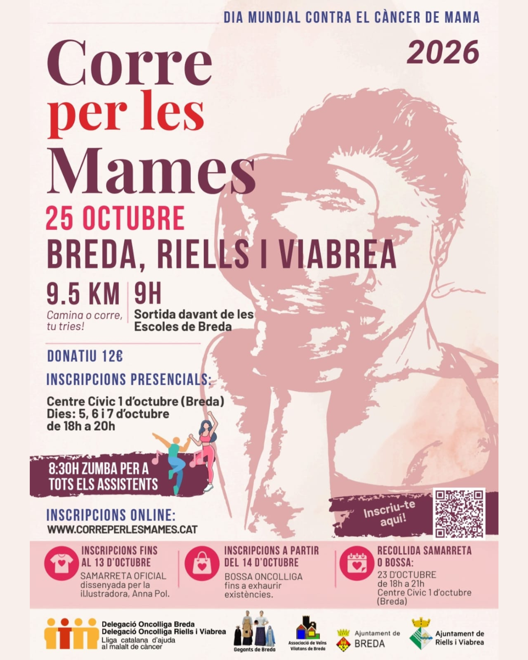 Breda acollirà la cursa solidària «Corre per les Mames»