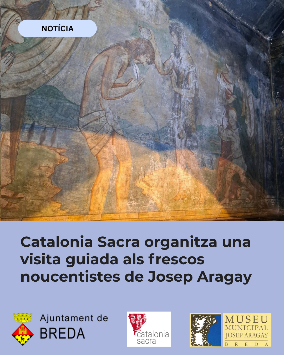 Visita guiada als frescos noucentistes de Josep Aragay a Breda