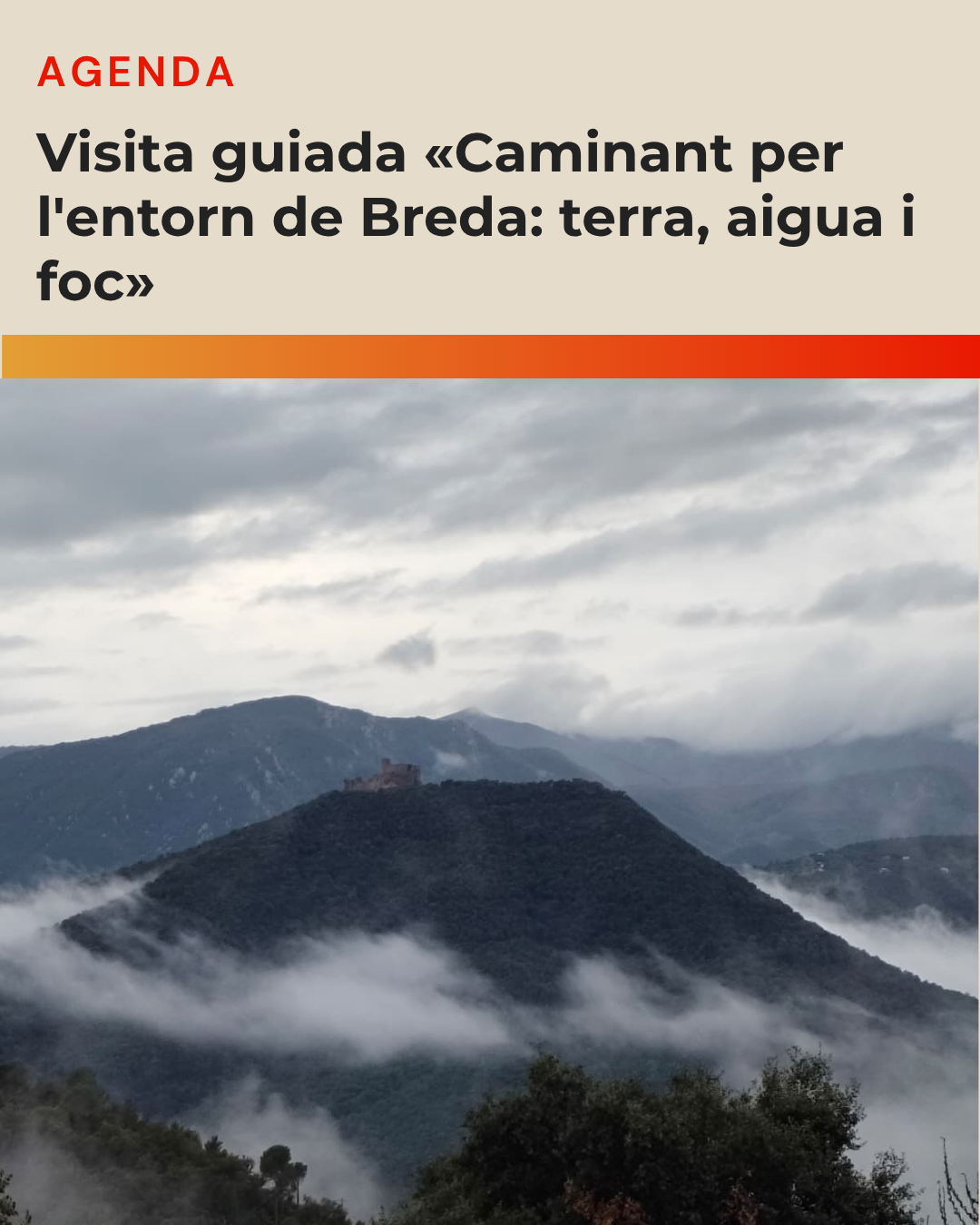 Visita guiada «Caminant per l’entorn de Breda»