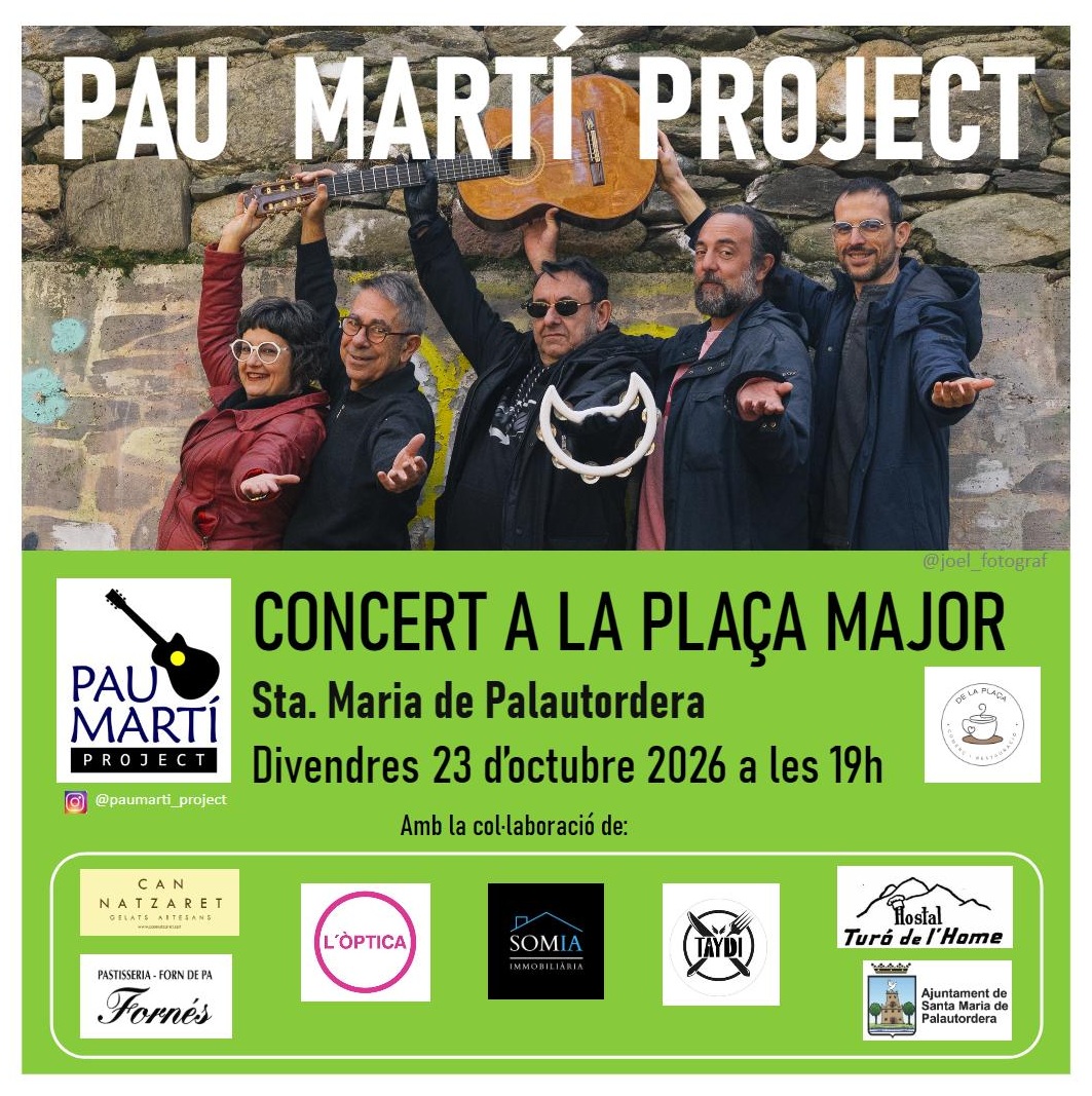 Concert a la plaça Major "Pau Martí Project"