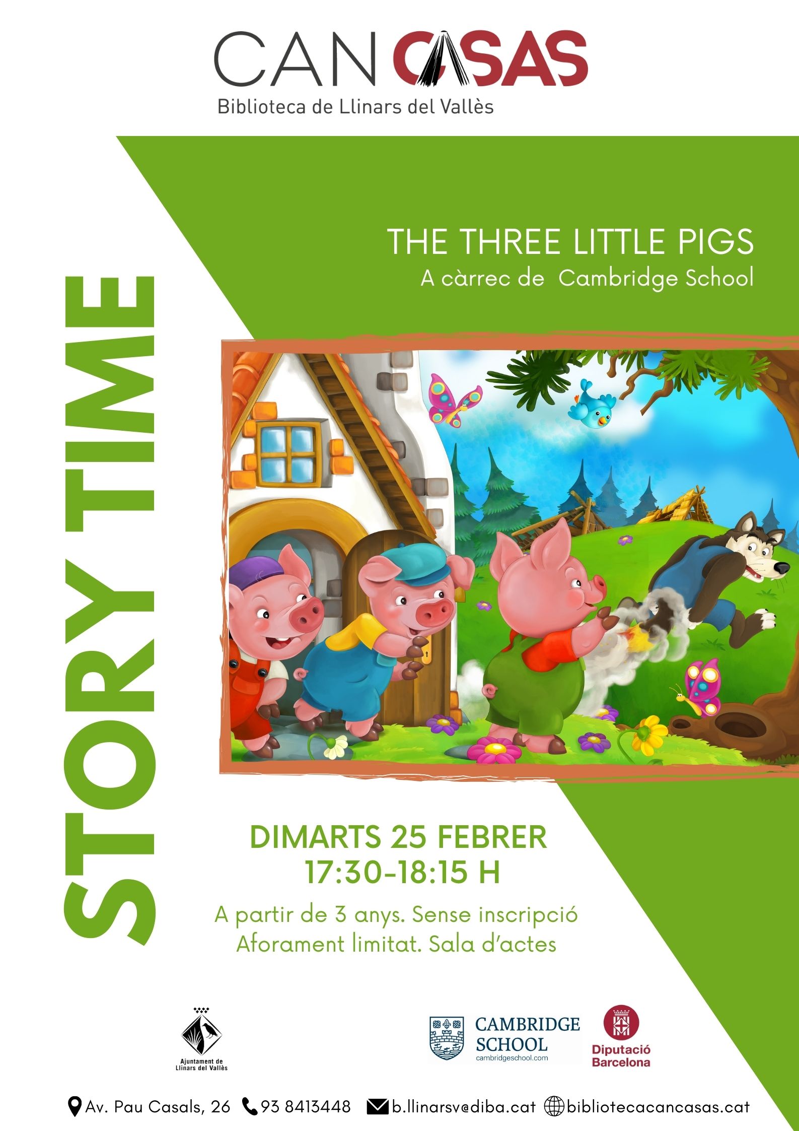 Story time - The three lttle pigs
