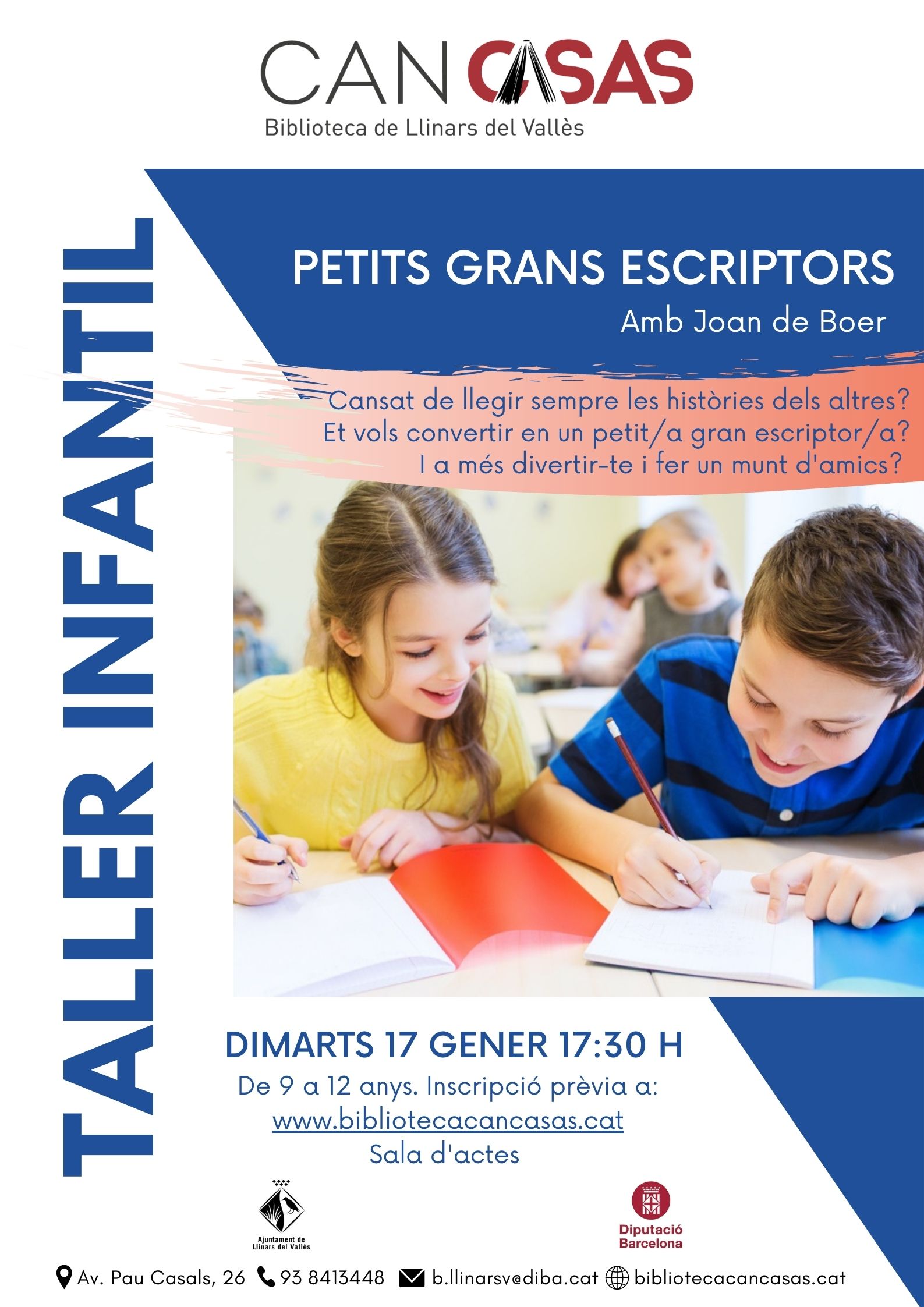 Taller infantil Petits Grans Escriptors