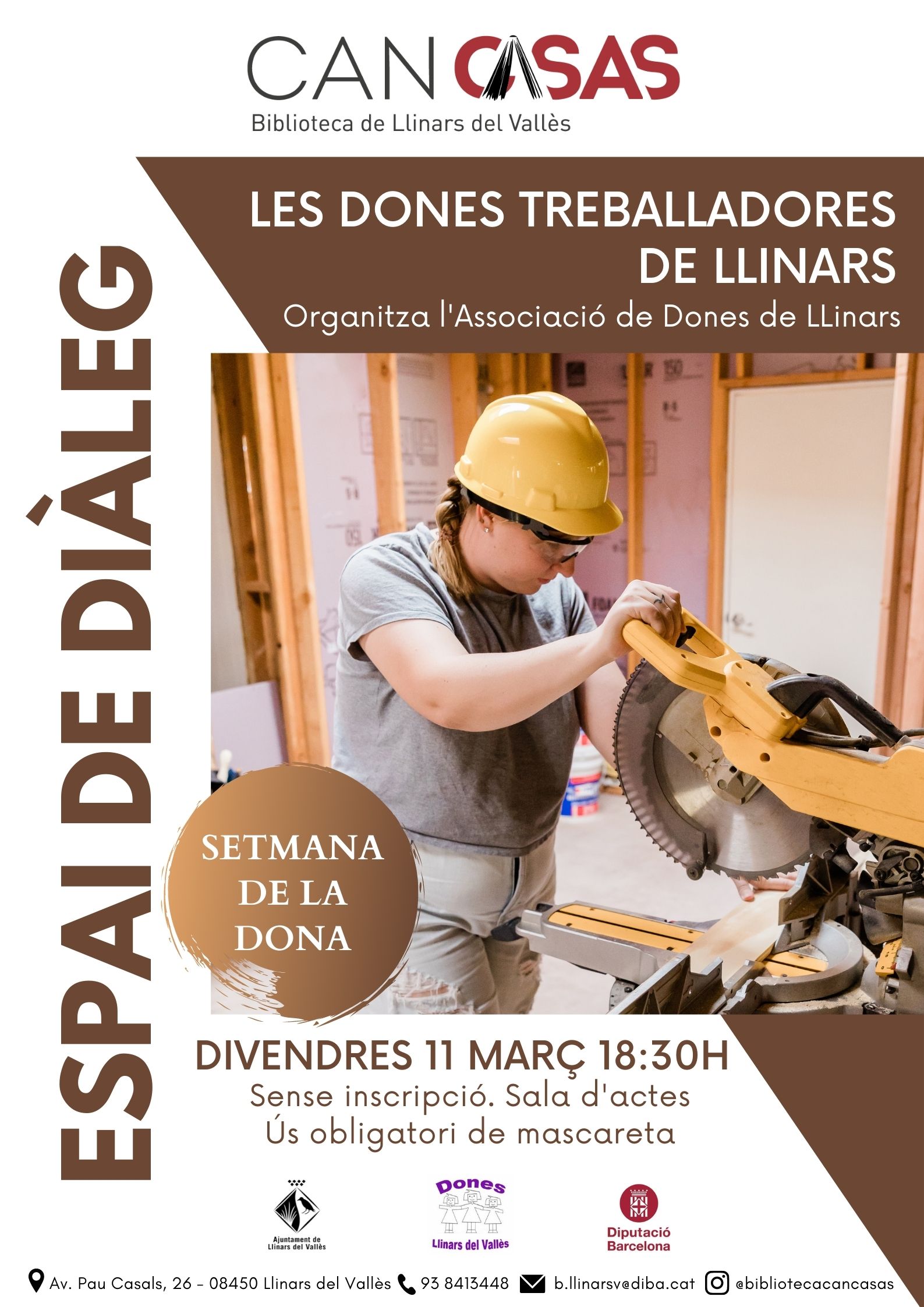 Espai de diàleg a la Biblioteca "Les dones treballadores de Llinars"