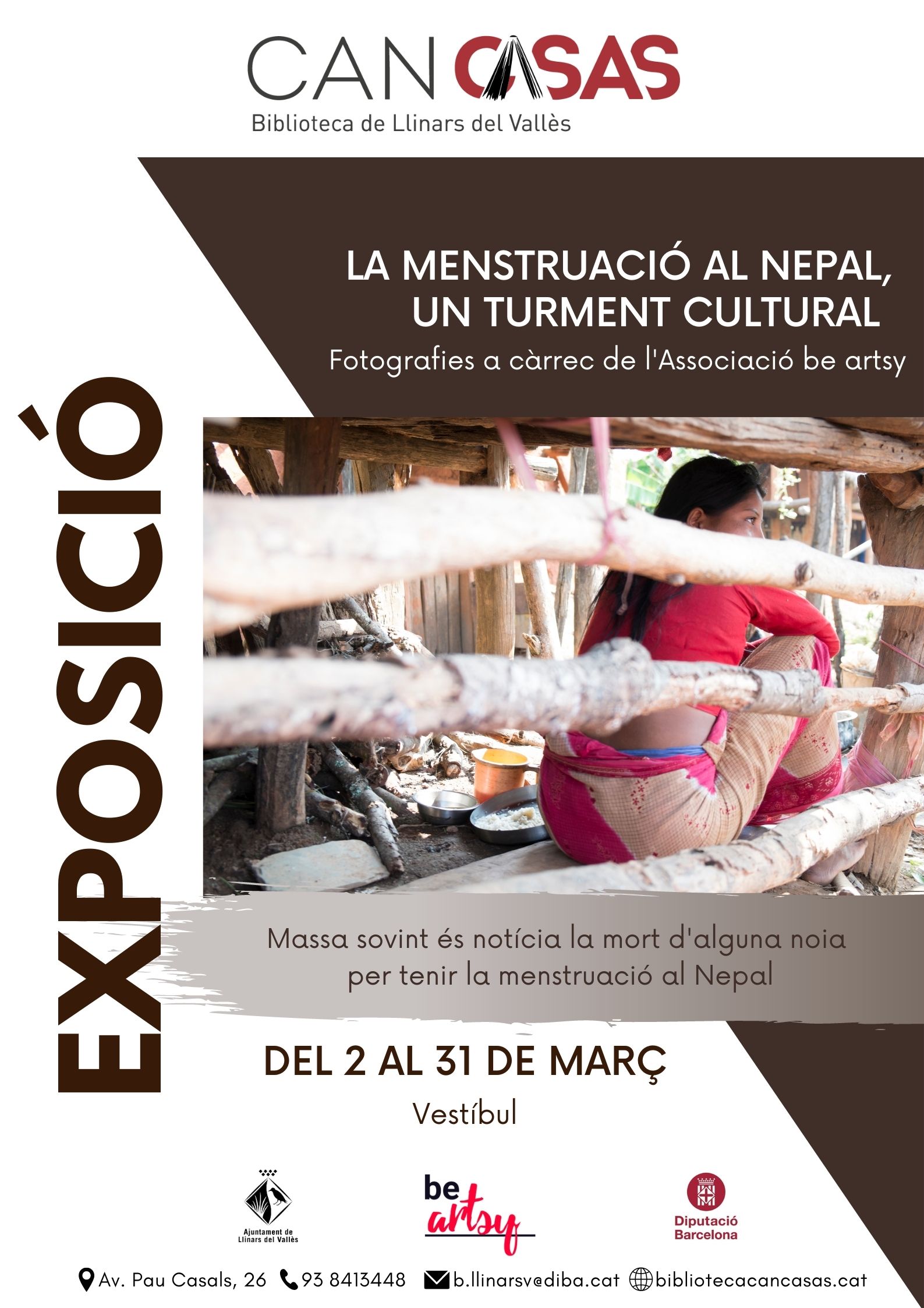 Exposició "La menstruació al Nepal, un turment cultural"