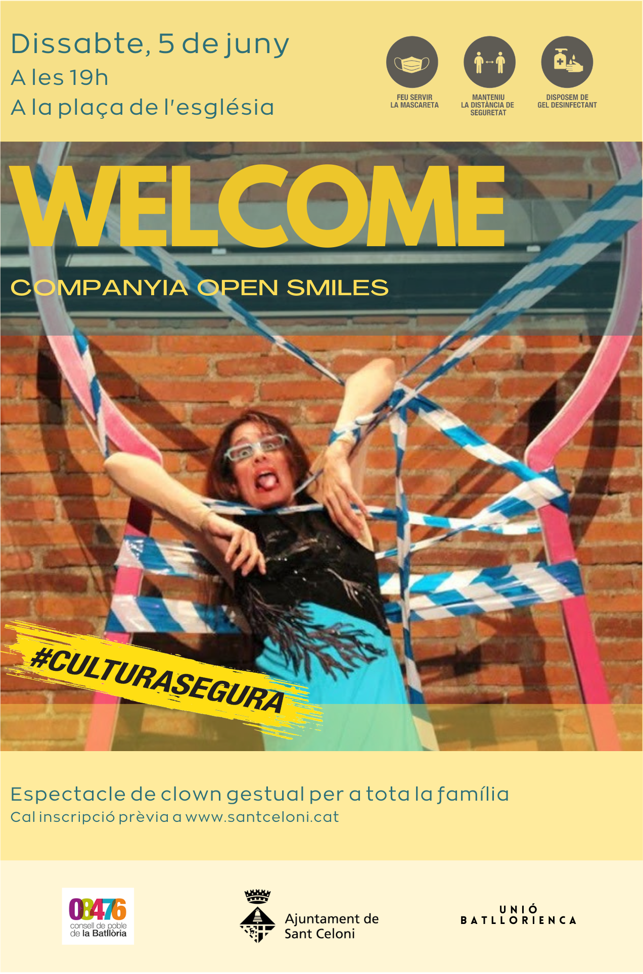 Clown familiar: Welcome. Cal inscripció prèvia