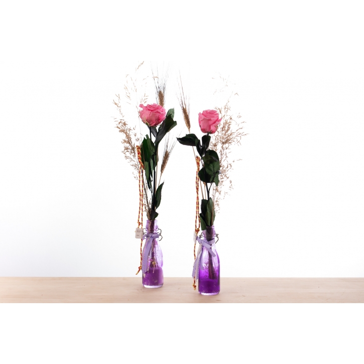 Rosa liofilitzada rosa de Sant Jordi + violeter