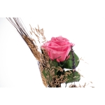 Rosa liofilitzada rosa de Sant Jordi + gerro vidre thumb