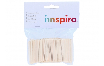 Bastonets fusta natural,  49x2x2mm 500u.