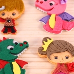Detall drac, princesa, cavaller de Sant Jordi thumb