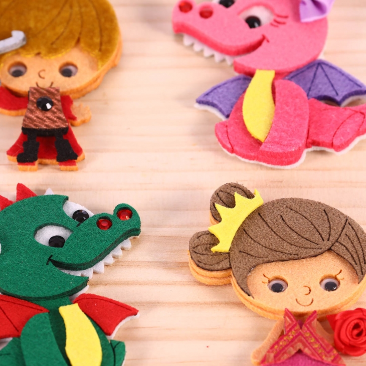 Detall drac, princesa, cavaller de Sant Jordi