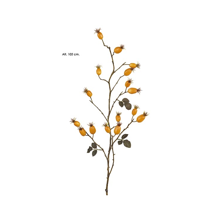 Escaramujo. 102 Cm. Taronja. Artificial. (Caixa 1 Uni.)
