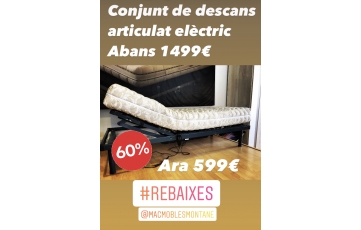 Conjunt descans 90 x 190 Articulat motor