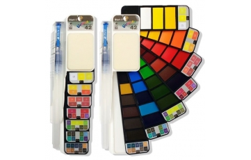 Start aquarel.la ventall + pinzell 42 colors