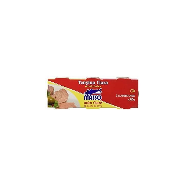 Tonyina Clara en oli d'Oliva Massó 3 x 65g